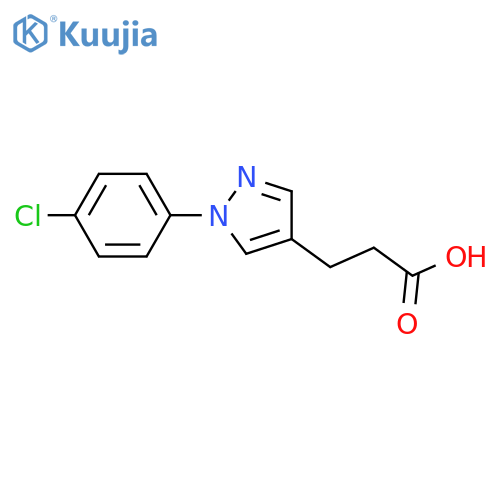 3-(1-(4-Chlorophenyl)-1H-pyrazol-4-yl)propanoic acid structure
