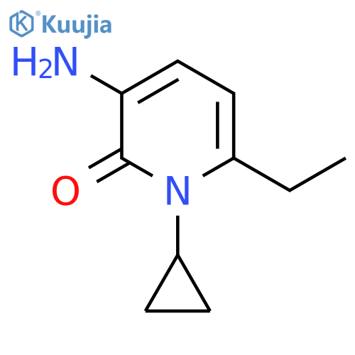 3-Amino-1-cyclopropyl-6-ethyl-1,2-dihydropyridin-2-one structure