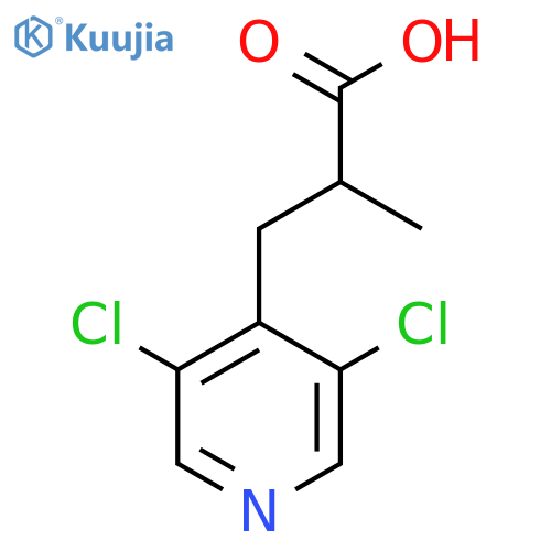 3-(3,5-dichloropyridin-4-yl)-2-methylpropanoic acid structure
