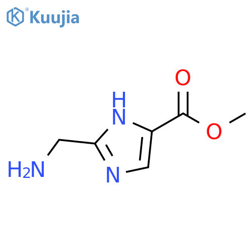 methyl 2-(aminomethyl)-1H-imidazole-4-carboxylate structure