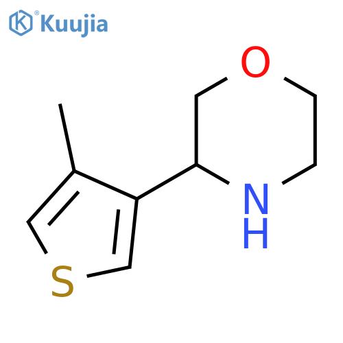 3-(4-methylthiophen-3-yl)morpholine structure
