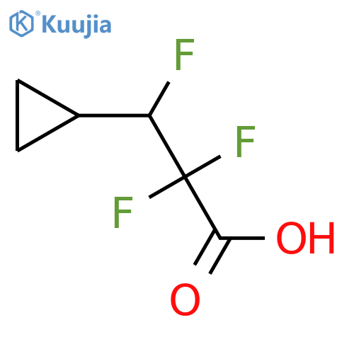 3-Cyclopropyl-2,2,3-trifluoropropanoic acid structure
