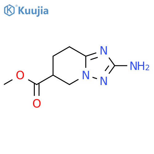Methyl 2-amino-5H,6H,7H,8H-[1,2,4]triazolo[1,5-a]pyridine-6-carboxylate structure
