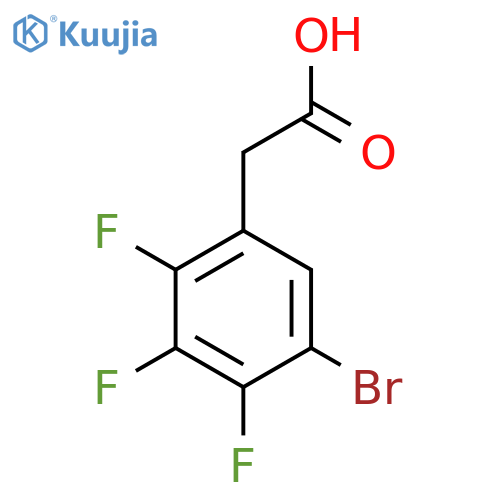5-Bromo-2,3,4-trifluorophenylacetic acid structure