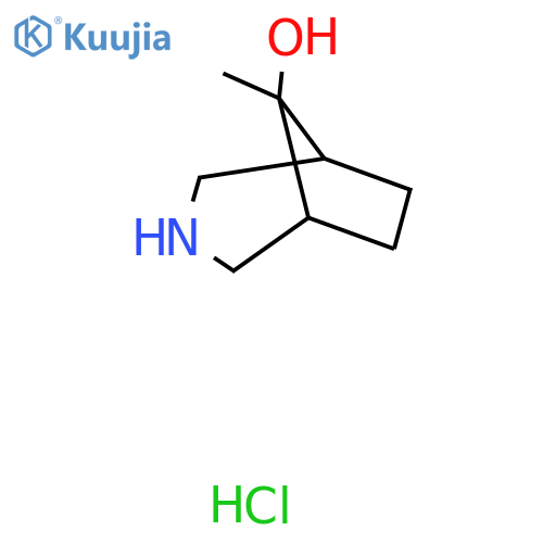 8-Methyl-3-azabicyclo[3.2.1]octan-8-ol hydrochloride structure