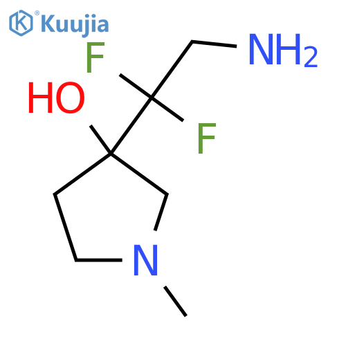 3-(2-Amino-1,1-difluoroethyl)-1-methylpyrrolidin-3-ol structure