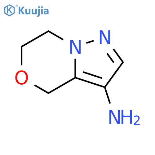 6,7-dihydro-4H-pyrazolo[5,1-c][1,4]oxazin-3-amine structure