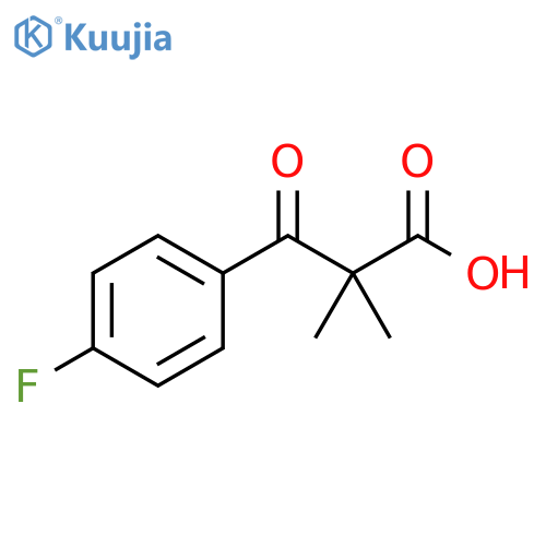 Benzenepropanoic acid, 4-fluoro-α,α-dimethyl-β-oxo- structure