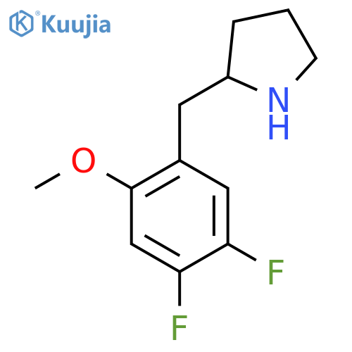 2-[(4,5-Difluoro-2-methoxyphenyl)methyl]pyrrolidine structure