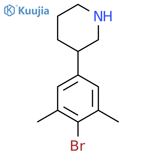3-(4-Bromo-3,5-dimethylphenyl)piperidine structure