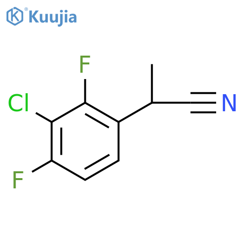 2-(3-CHLORO-2.4-DIFLUOROPHENYL)PROPANENITRILE structure