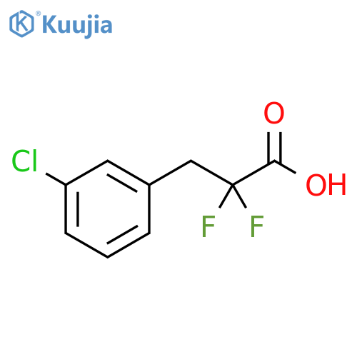 Benzenepropanoic acid, 3-chloro-α,α-difluoro- structure