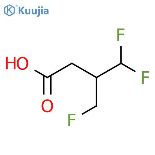 3-(difluoromethyl)-4-fluorobutanoic acid structure