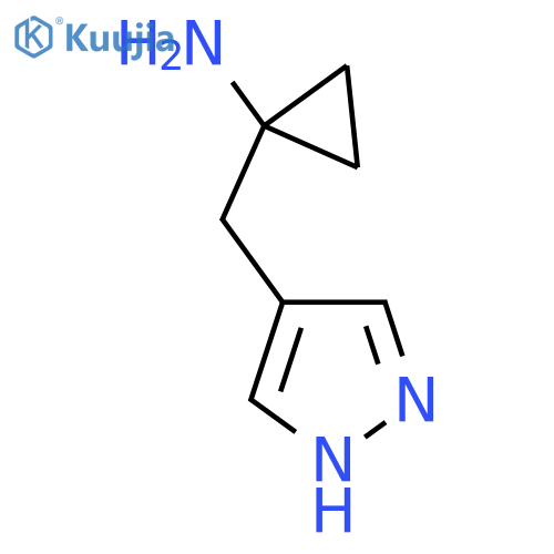 1-[(1H-pyrazol-4-yl)methyl]cyclopropan-1-amine structure