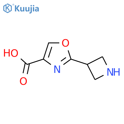 2-(Azetidin-3-yl)-1,3-oxazole-4-carboxylic acid structure