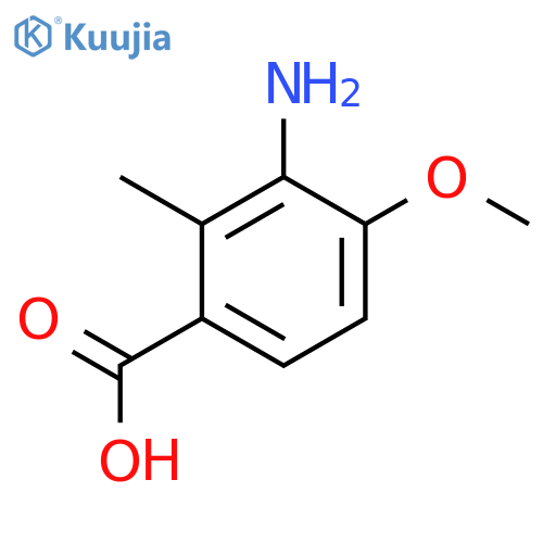 3-Amino-4-methoxy-2-methylbenzoic acid structure