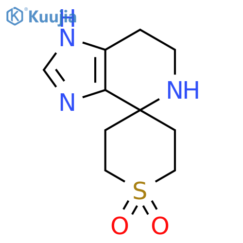 Spiro[1,5,6,7-tetrahydroimidazo[4,5-c]pyridine-4,4'-thiane] 1',1'-dioxide structure