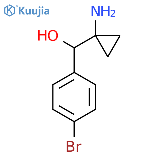 (1-aminocyclopropyl)(4-bromophenyl)methanol structure