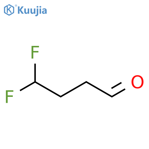 Butanal, 4,4-difluoro- structure
