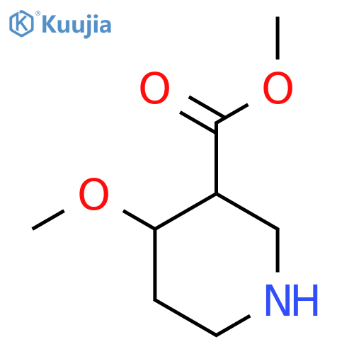 Methyl 4-methoxypiperidine-3-carboxylate structure