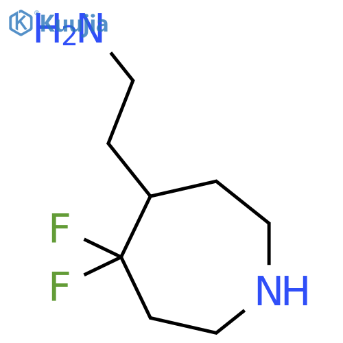 2-(5,5-Difluoroazepan-4-yl)ethan-1-amine structure