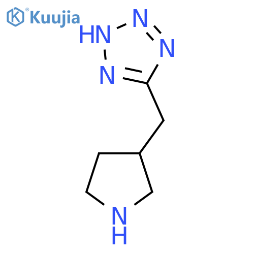 5-(pyrrolidin-3-yl)methyl-2H-1,2,3,4-tetrazole structure