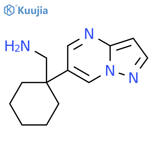 (1-{pyrazolo1,5-apyrimidin-6-yl}cyclohexyl)methanamine structure