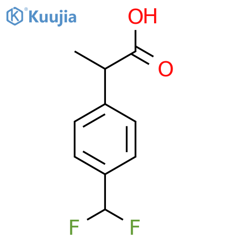 2-4-(difluoromethyl)phenylpropanoic acid structure