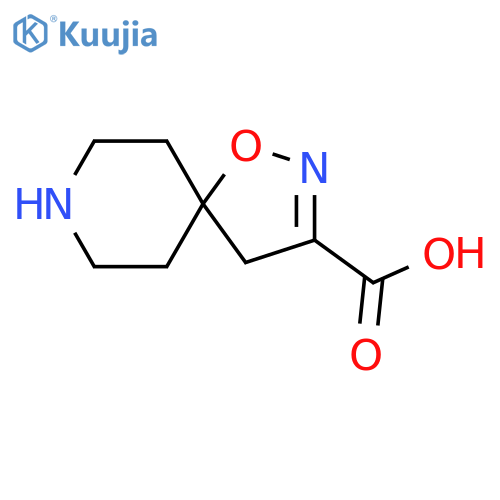 1-oxa-2,8-diazaspiro4.5dec-2-ene-3-carboxylic acid structure
