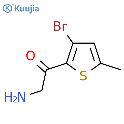 2-Amino-1-(3-bromo-5-methylthiophen-2-yl)ethan-1-one structure