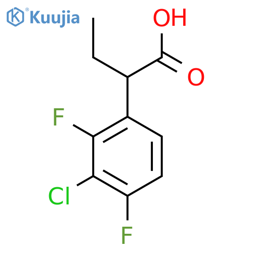 2-(3-Chloro-2,4-difluorophenyl)butanoic acid structure