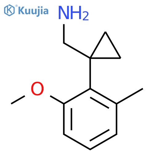 [1-(2-Methoxy-6-methylphenyl)cyclopropyl]methanamine structure