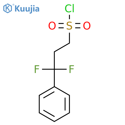 3,3-Difluoro-3-phenylpropane-1-sulfonyl chloride structure