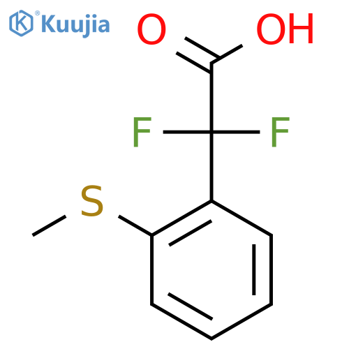 2,2-Difluoro-2-[2-(methylsulfanyl)phenyl]acetic acid structure