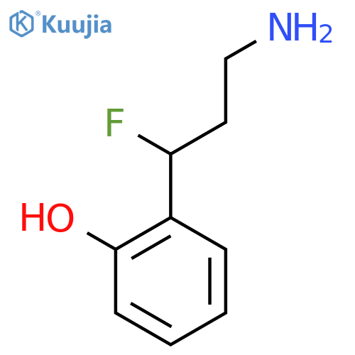 2-(3-Amino-1-fluoropropyl)phenol structure