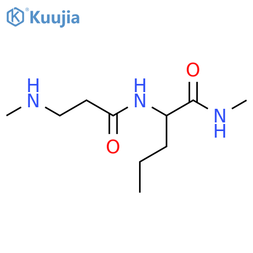 N-methyl-2-[3-(methylamino)propanamido]pentanamide structure