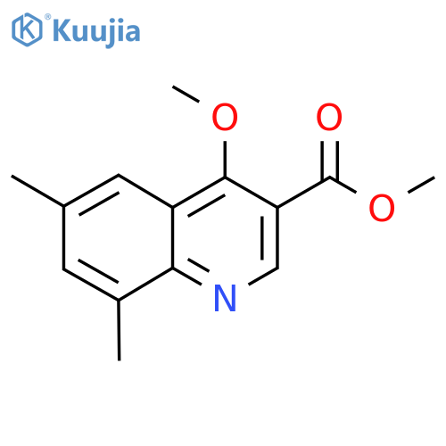 Methyl 4-methoxy-6,8-dimethylquinoline-3-carboxylate structure