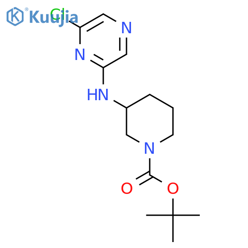 Tert-butyl 3-[(6-chloropyrazin-2-YL)amino]piperidine-1-carboxylate structure