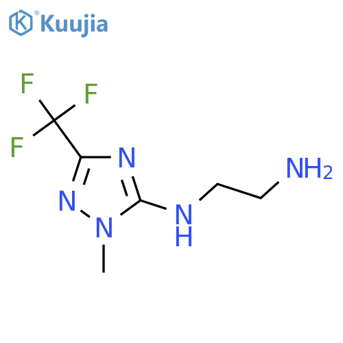 N1-(1-Methyl-3-(trifluoromethyl)-1H-1,2,4-triazol-5-yl)ethane-1,2-diamine structure