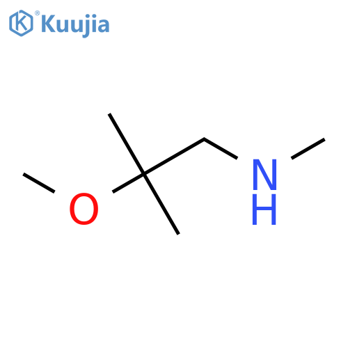 (2-Methoxy-2-methylpropyl)(methyl)amine structure