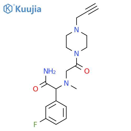 2-(3-Fluorophenyl)-2-[methyl({2-oxo-2-[4-(prop-2-yn-1-yl)piperazin-1-yl]ethyl})amino]acetamide structure