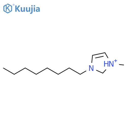 1H-Imidazolium, 1-methyl-3-octyl- structure