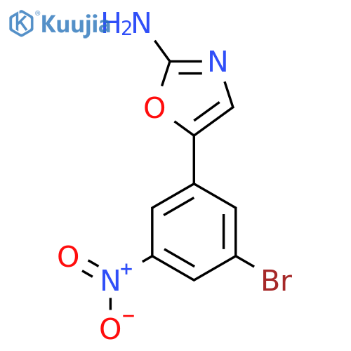 5-(3-Bromo-5-nitrophenyl)oxazol-2-amine structure