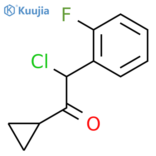 2-Chloro-1-cyclopropyl-2-(2-fluorophenyl)ethanone structure