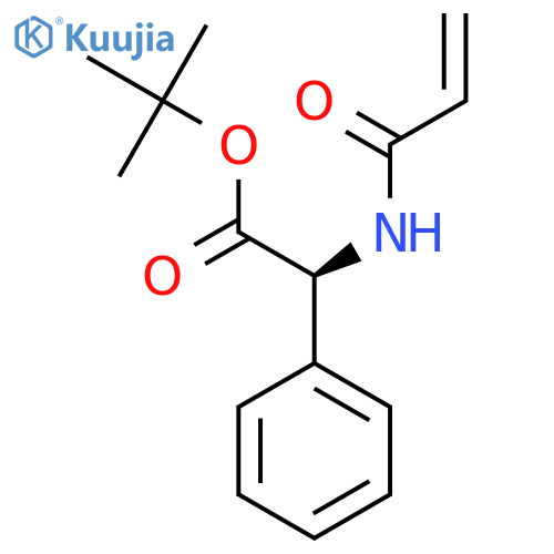 tert-butyl (2S)-2-phenyl-2-(prop-2-enamido)acetate structure