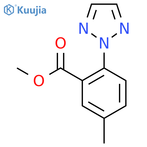 Methyl 5-methyl-2-(2H-1,2,3-triazol-2-yl)benzoate structure