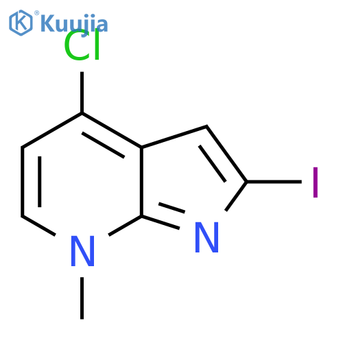 4-chloro-2-iodo-7-methyl-pyrrolo[2,3-b]pyridine structure