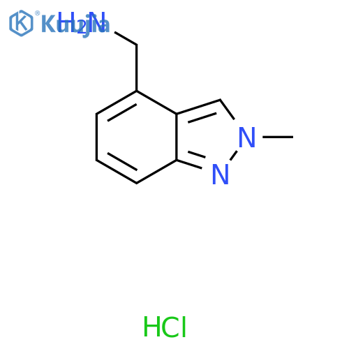 (2-Methyl-2H-indazol-4-yl)methanamine hydrochloride structure