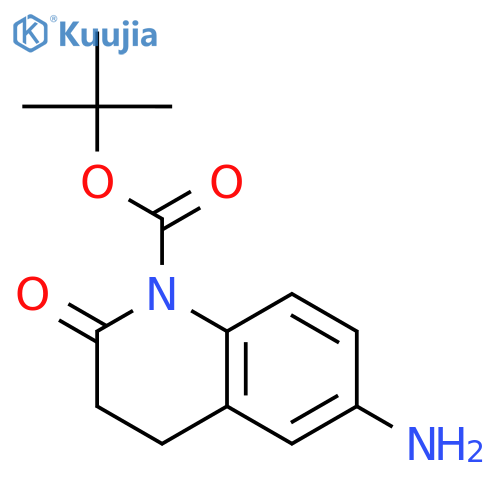 tert-butyl 6-amino-2-oxo-1,2,3,4-tetrahydroquinoline-1-carboxylate structure