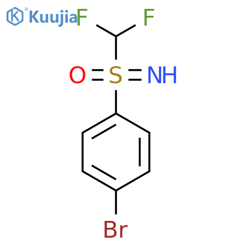 (4-Bromophenyl)-(difluoromethyl)-imino-oxo-lambda6-sulfane structure